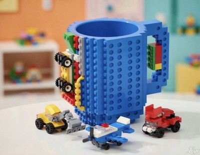 Klemmbausteine Baustein Becher Tasse Build on Brick Mug Blau | Fahrzeuge