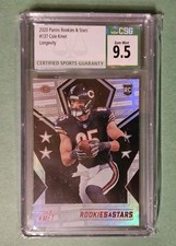 2020 Panini Rookies & Stars #137 Cole Kmet Longevity #65/80 - CSG 9.5
