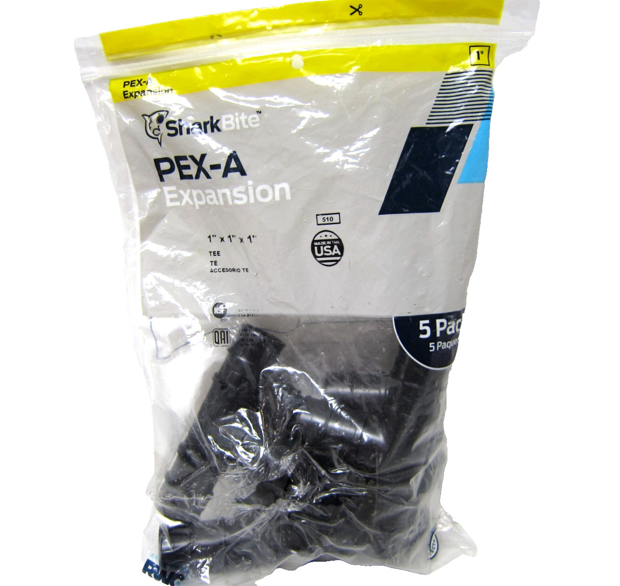 SharkBite PEX-A 1" x 1" x 1" Expansion Poly Tee UA374A5   (5-Pack)