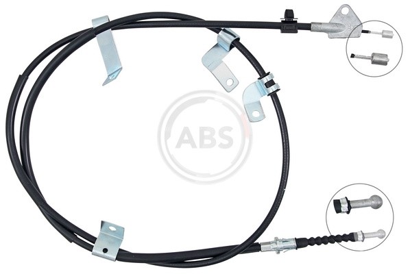 Left Rear A.B.S. K14026 Cable Pull, parking brake for TOYOTA