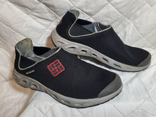 Columbia PFG Vent Mens 9.5 Black Slip On Boat Fishing Shoes BM2554-010 used