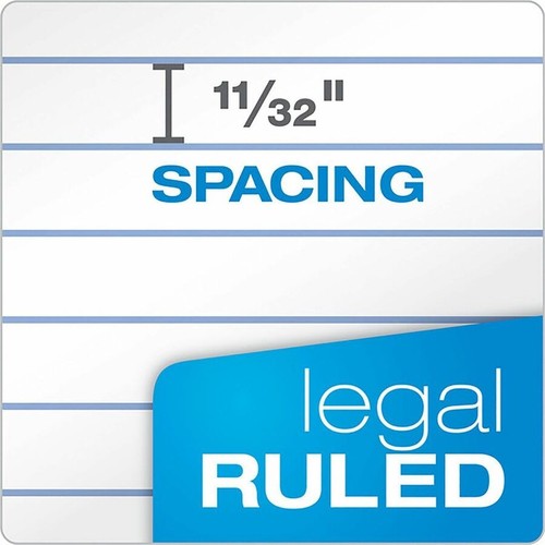 Tops Sec. Nature Recy Legal Ruled White Legal Pads - 50 Sheet - 15 Lb - - Picture 5 of 7