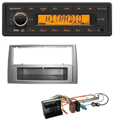Continental 1DIN DAB MP3 AUX USB Autoradio für Peugeot 308 07-09 dunkelsilber - Bild 1 von 4