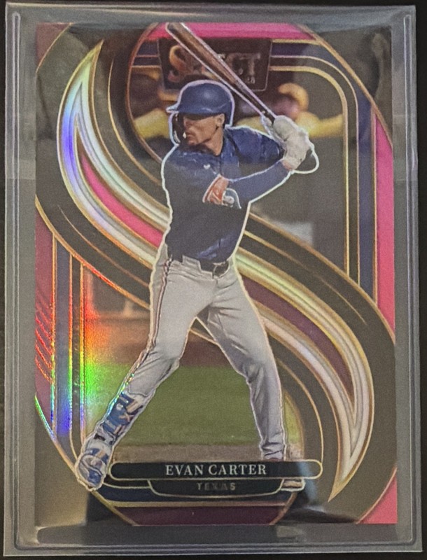 Panini 2025 Select Evan Carter #116 Texas Rangers Premier Level Prizm /199