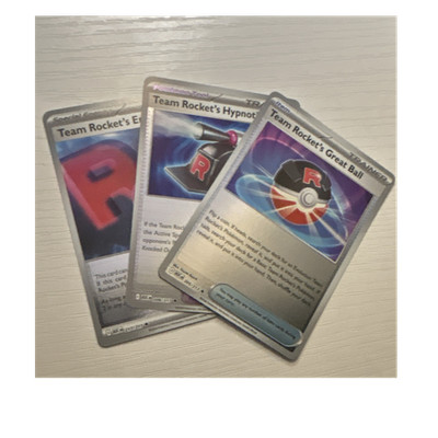 Nintendo Pokemon TCG Team Rocket's Energy, Hypnotizer, Great Ball, Foil