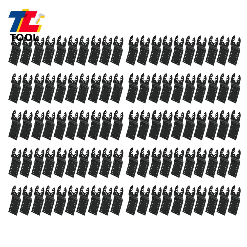 100Pcs 30mm-90mm Standard Oscillating Saw Blade Universal Quick Release Durable