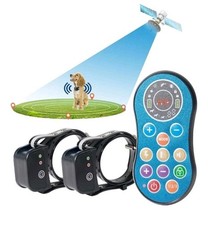 DOTSTAR GPS Wireless Dog Fence Training Collar System 50-990ft Range For 2 DOGS