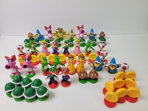 Lot Of 59 Nintendo Super Mario Chess Replacement Piece Figures Complete Set Plus