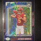 2024 Donruss Optic - Rated Rookie Jayden Daniels #248 Purple Scope Prizm (RC)