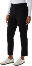 32 Degrees Women's Knit Stretch Elastic Waist Twill Pants - BLACK SIZE M