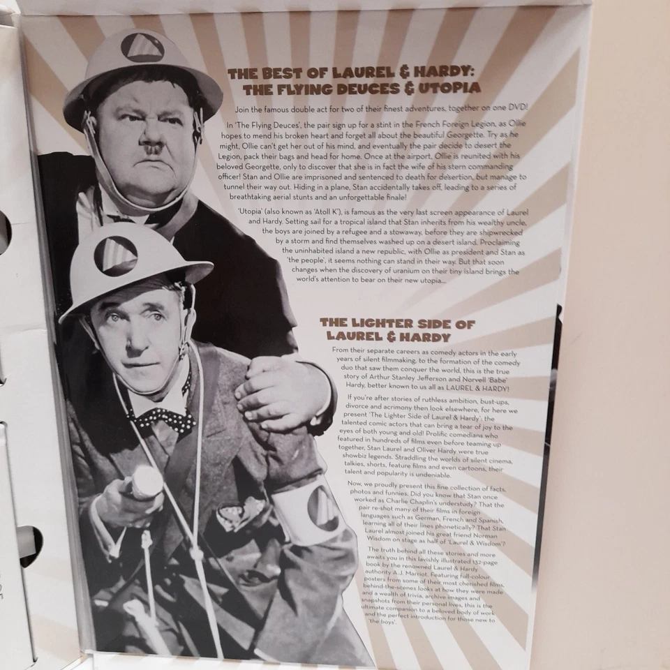 The Flying deuces & Utopia + Lighter Side Of Laurel And Hardy-Dvd & Book Set - Image 4 of 4