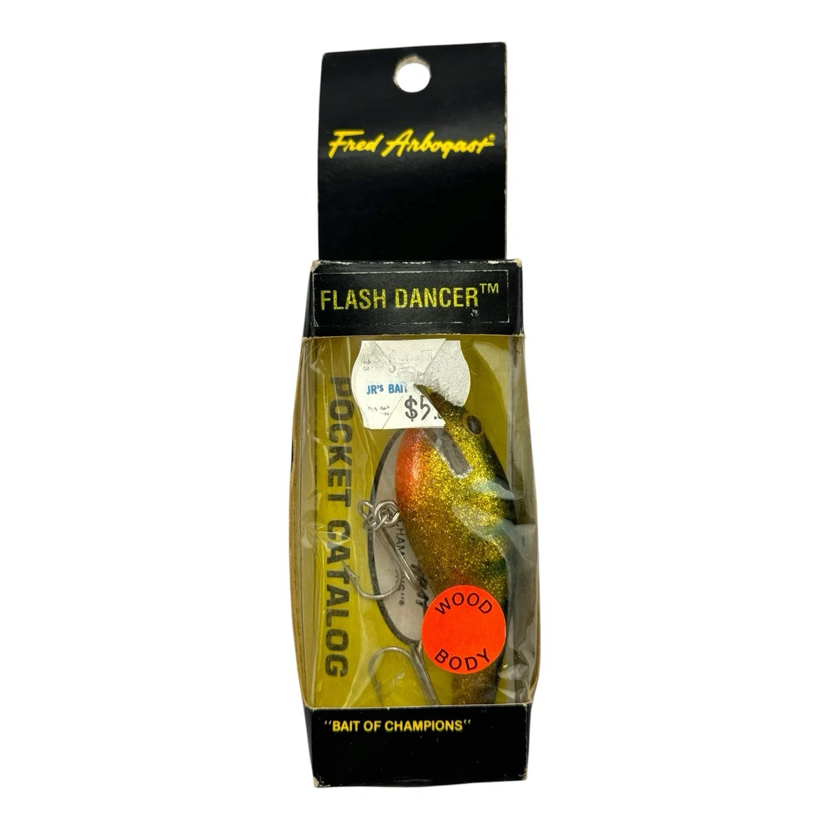 FRED ARBOGAST 3/8 oz FLASH DANCER WOOD NOS Vintage Fishing Lure