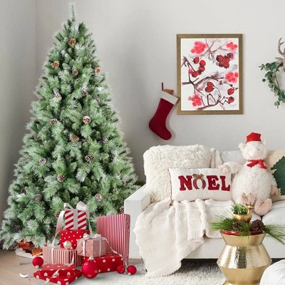  FREE SHIPPING! Christmas Tree, 5 Feet, Lit Up w/Pine Cones & 1168 Branches!
