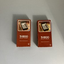 Texas Instruments Lot Of 2 Ti-1200 Vintage Electronic Calculator Vintage New