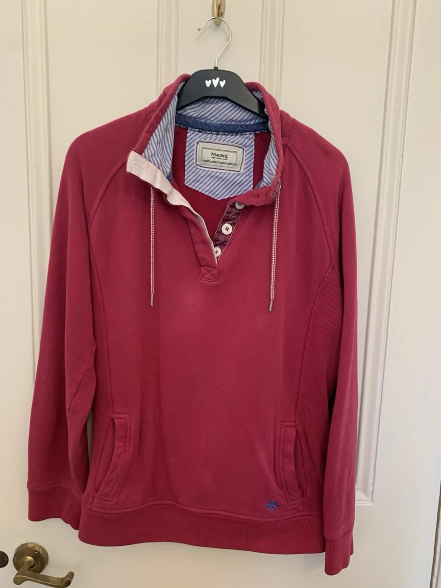 Chemisier Femme Maine New England - Taille 10, Motif Carreaux, Col V, Manches 3/4, Occasion Très Bon état