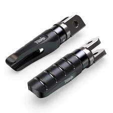  Motorcycle Foot Pegs, Front Rider N002(Rider / Front) Black Front Footpegs