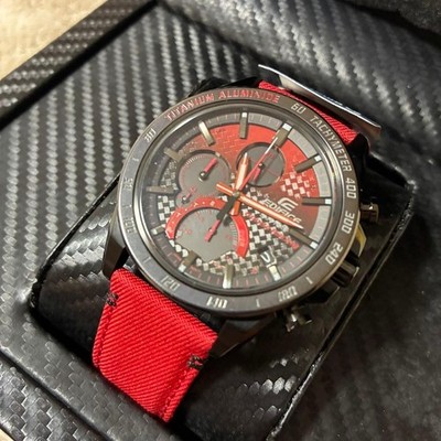 [EXC] Casio Edifice Honda Racing EQB-1000HRS-1AJR LE TiAl Solar BT - aus JAPAN