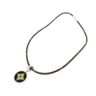 Louis Vuitton Monogram Pendentif Fleur Canvas Necklace SV925 M65436 Used F/S