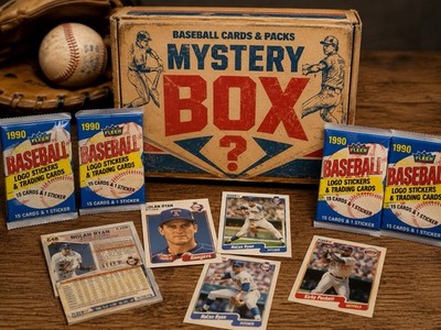 Vintage Baseball Mystery Box (See Description)