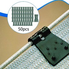 50 Stück Schattenplanenclips, Sonnenschirmclips Garten,