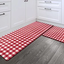 Set of 2 Anti Fatigue Kitchen Floor Mat, Non Slip Waterproof Comfort Standing...