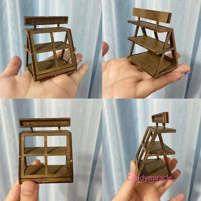 Maßstab 1:12 Puppenhaus Miniatur Retro Unvollendeter Kuchenständer Holz Möbel - Bild 1 von 4