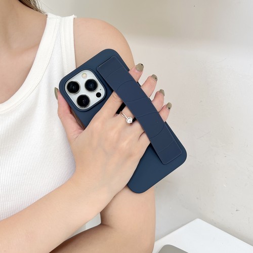 For iPhone 15 Pro Max/+/Pro 14 13 TPU+PC Shockproof Wrist Strap Handheld Case - Photo 8 sur 12