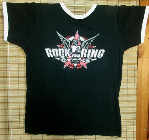 SCHWARZES TOURSHIRT - T-SHIRT - COTTON - MEN - ROCK AM RING - 2008 - GR. S