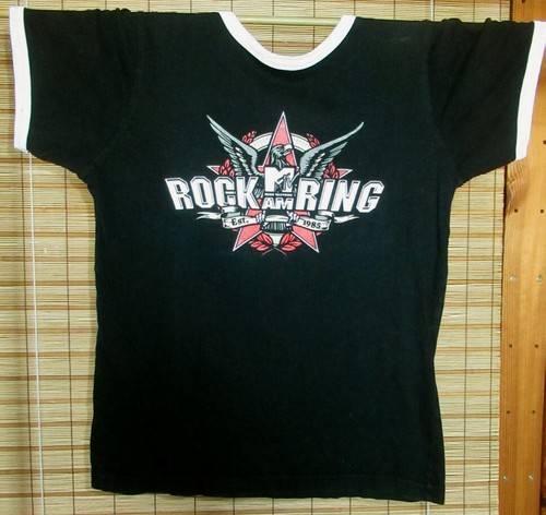 SCHWARZES TOURSHIRT - T-SHIRT - COTTON - MEN - ROCK AM RING - 2008 - GR. S - Picture 1 of 2