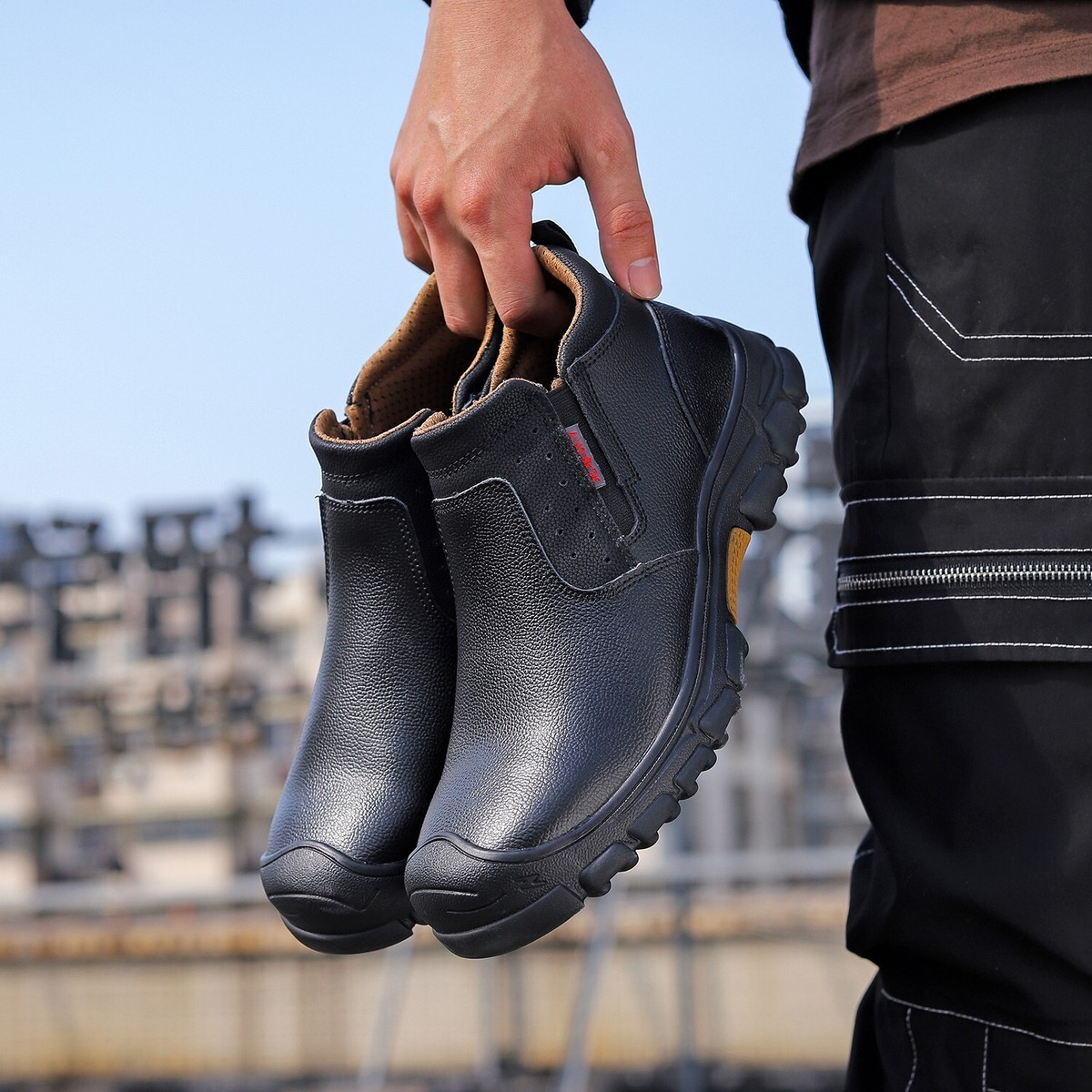 Botas Tácticas Hombre SAFETOE Botas De Soldadura Para Hombre, Con