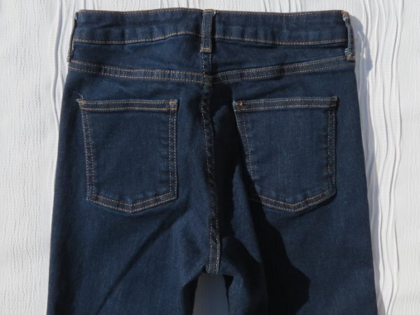 Jean Topshop Moto Tally Crop W25 L34 - Denim Bleu Foncé, Fermeture Zip, Occasion Très Bon état