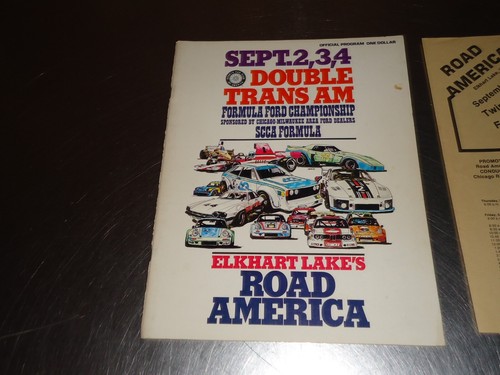 Road America Elkhart Lake Racing Program 1977 doble transmisión am Fórmula Ford SCCA - Imagen 2 de 7