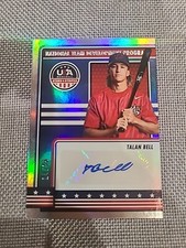 2023 USA Stars & Stripes TALAN BELL Auto Silver FOIL AUTOGRAPH Free Ship # D25!