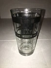 Vintage Federal glass Cocktail Bar Mixology Recipe Glass Black