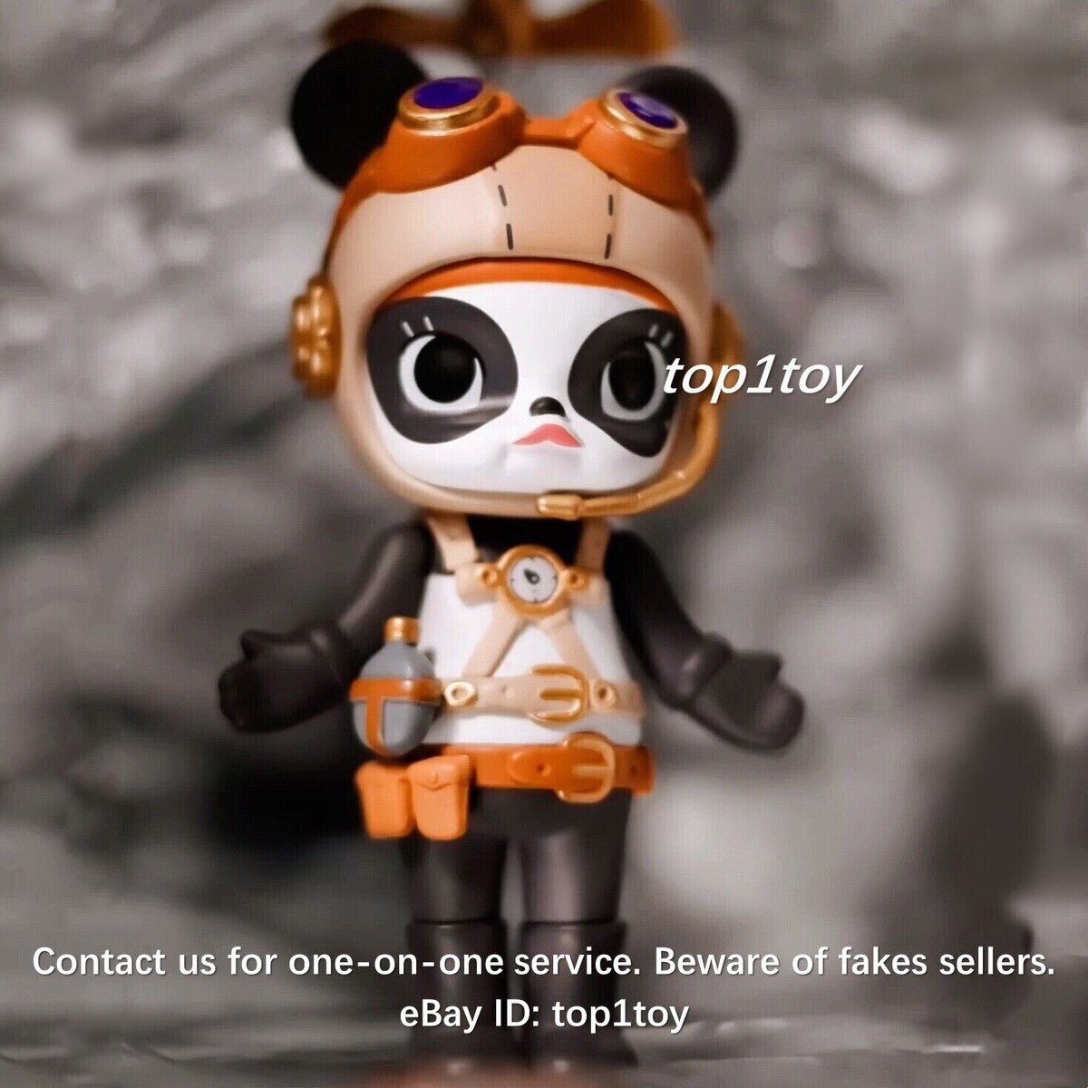 その他 Panda Molly popmart kennyswork POP MART x KENNYSWORK Molly Steam Punk Panda Pam Mini Figure | eBay