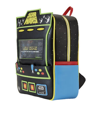 *RARE NY COMIC CON EXCLUSIVE Star Wars Arcade-Style Backpack with Neon Lights Loungefly Star Wars Vintage Video Game Lenticular Mini  main image 3