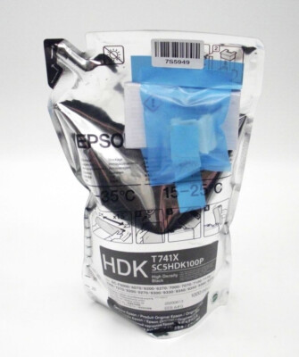 Epson HDK T741X Ink SC F6000 6070 6270 7000 7100 7170 7200 Black 1000ml 6.2020