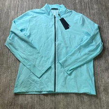 Greyson Golf Jacket Siasconaset Full Zip XL Skystone Blue Polyester Dry Wicking