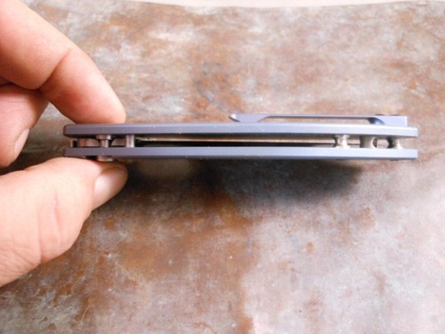 CJRB Laconico Ekko Ti Titanium Scales Button Lock Skiff Bearings AR-RPM9 Knife - Picture 17 of 21