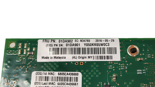 01DA902 Lenovo / Intel X710-DA2 Dual Port 10Gb SFP Network Adapter FH Bracket - Picture 3 of 3