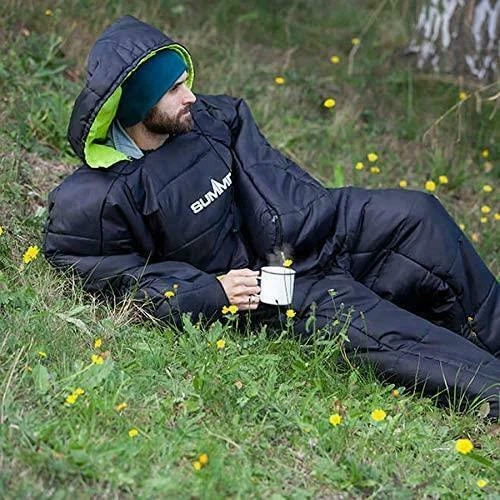 Adult 2 Season Featherlight Sleeping Bag Body Suit Blue Large