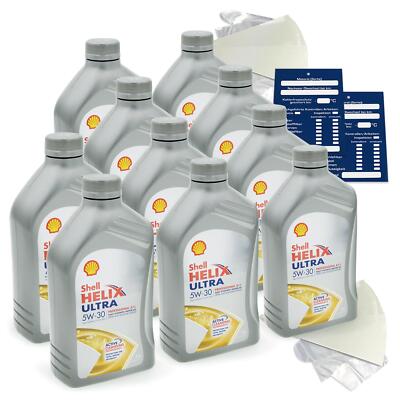 10 Liter original Shell Helix Ultra Prof AJ-L 5W30 Motoröl 550040619 ACEA C1 SET