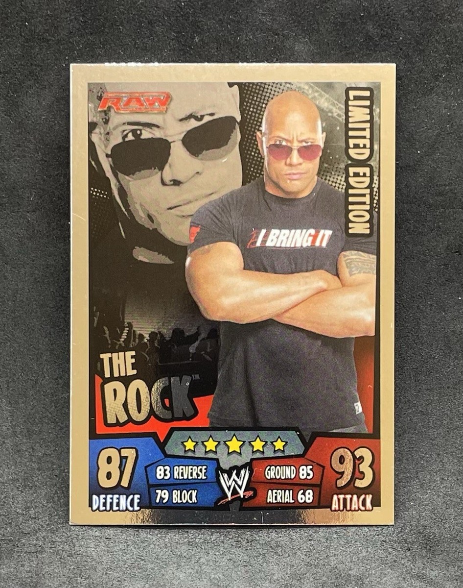 2011 Topps WWE Slam Attax Rumble The Rock Limited Edition