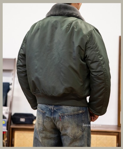 Red Tornado B15D Flight Jacket Winer Warm Wool Jacket Men's Army Woolen Coat Top - Picture 6 of 29