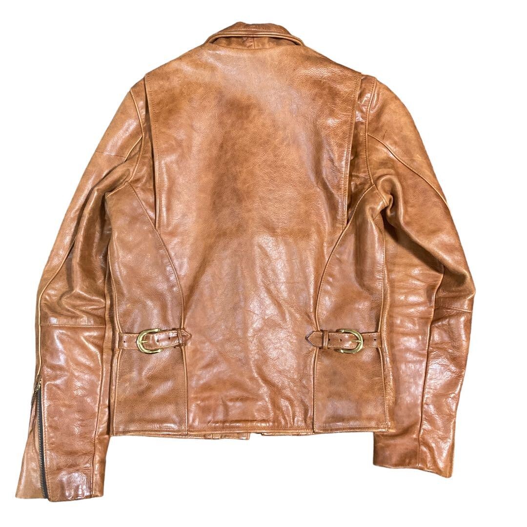 VANSON Leather Single Riders Jacket men Size 34 Color Brown VANSON Leather Single Riders Jacket men Size 34 Color Brown