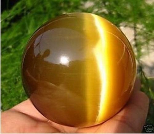 60/80MM Cat's Eye Crystal Ball Orb Sphere Healing ball Furnishing articles - Picture 3 of 39