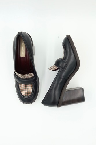 Franco Sarto Women's Size 7.5 Raven Black Block Heels Shoes (B,M) BHFO 4724 - Picture 8 of 12
