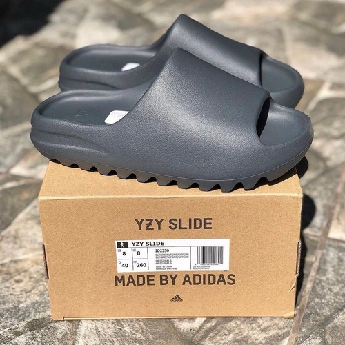 ID2350 Adidas Yeezy Slide Sz 11 Slate Grey Gray