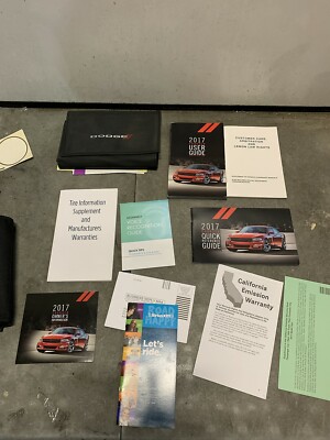 17 DODGE CHARGER OWNERS MANUAL / HANDBOOK / GUIDE PACKAGE 2017 eBay
