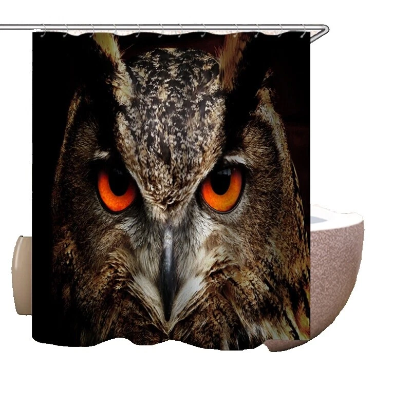 Búho Cortinas de Ducha Extra Larga